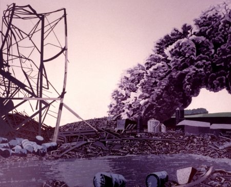 3-acryl-op-linnen-110x 90 cm-titel-beyond-the-smoke