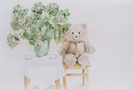 hortensia-met-beer